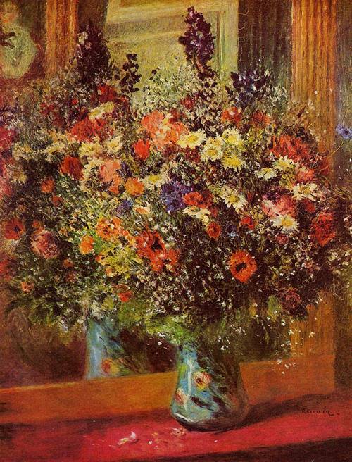 (image for) Pierre-Auguste Renoir Bouquet in front of a Mirror 1876-1877 - Click Image to Close