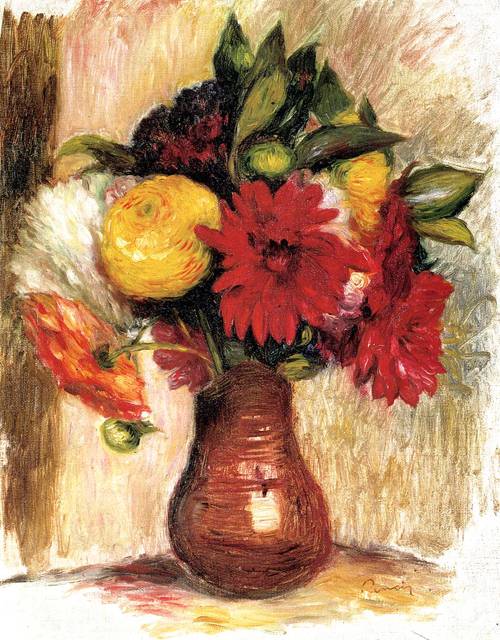 (image for) Handmade oil painting Copy paintings of famous artists Bouquet of Flowers in an Earthenware Pitcher - Click Image to Close