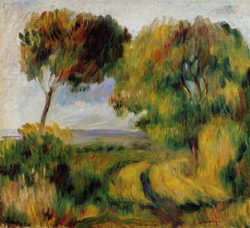 (image for) Pierre-Auguste Renoir Breton Landscape - Trees and Moor 1892 - Click Image to Close