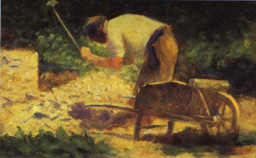 (image for) Handmade oil painting Copy paintings of famous artists Rock Breaker With A Wheelbarrow 1882 - Click Image to Close