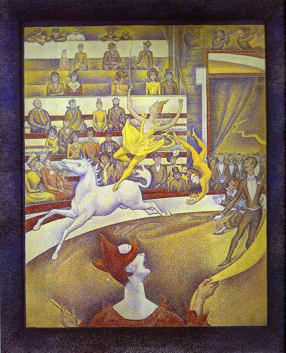 (image for) Handmade oil painting Copy paintings of famous artists The Circus 1890-91 - Click Image to Close