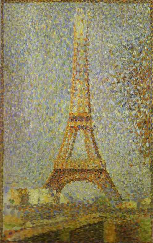 (image for) Handmade oil painting Copy paintings of famous artists The Eiffel Tower 1889 - Click Image to Close