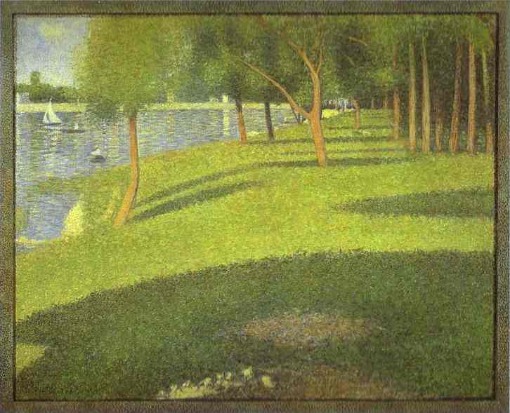 (image for) Handmade oil painting Copy paintings of famous artists The Island Of La Grande Jatte 1884 - Click Image to Close