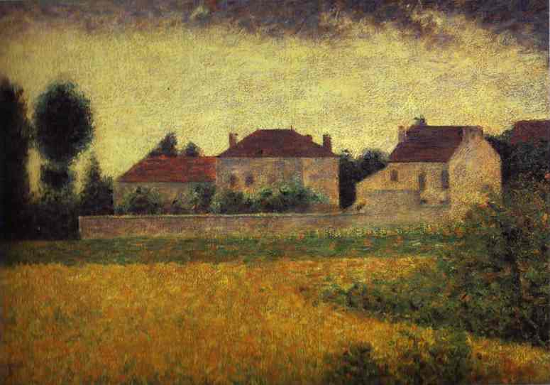 (image for) Handmade oil painting Copy paintings of famous artists Ville Davray White Houses 1882 - Click Image to Close
