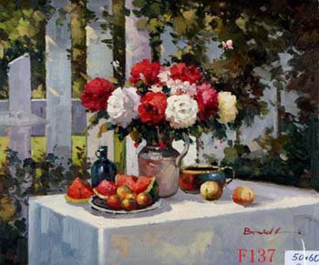 (image for) Still Life, Handmade oil painting on Canvas:still life F00137 - Click Image to Close