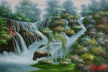(image for) Landscape, Handmade oil painting on Canvas:G006 - Click Image to Close