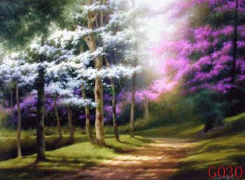 (image for) Landscape, Handmade oil painting on Canvas:G0030 - Click Image to Close