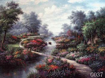 (image for) Landscape, Handmade oil painting on Canvas:G0037 - Click Image to Close