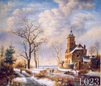 (image for) Landscape, Handmade oil painting on Canvas:L0023 - Click Image to Close