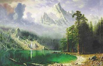 (image for) Landscape, Handmade oil painting on Canvas：L0024 - Click Image to Close
