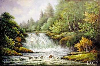(image for) Landscape, Handmade oil painting on Canvas：L0027 - Click Image to Close