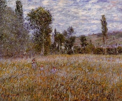 (image for) Handmade oil painting Copy paintings of famous artists Claude Oscar Monet paintings artwork A Meadow - Click Image to Close