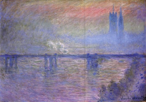 (image for) Claude Oscar Monet paintings artwork Charing Cross Bridge I - Click Image to Close