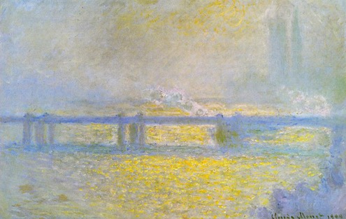 (image for) Claude Oscar Monet art Charing Cross Bridge Overcast Weather - Click Image to Close