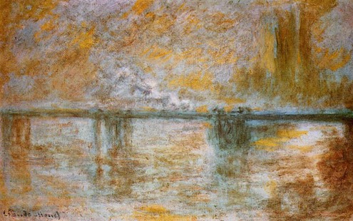 (image for) Claude Oscar Monet paintings artwork Charing Cross Bridge III - Click Image to Close
