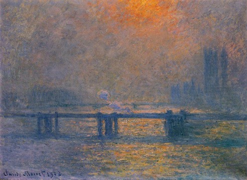 (image for) Claude Oscar Monet paintings art Charing Cross Bridge The Thames - Click Image to Close