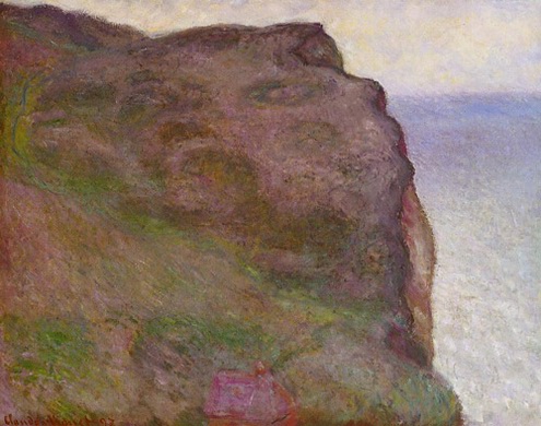 (image for) Claude Oscar Monet painting Cliff At Petit Ailly At Varengeville - Click Image to Close