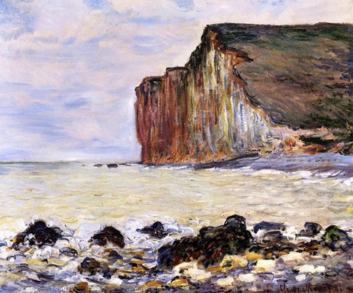(image for) Claude Oscar Monet paintings art Cliffs Of Les Petites Dalles - Click Image to Close