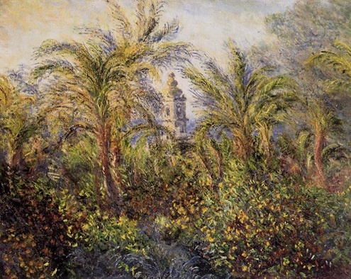 (image for) Monet paintings Garden in Bordighera Morning Effect 1884 Garden - Click Image to Close