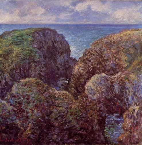 (image for) Claude Monet Paintings art Group of Rocks at Port-Goulphar 1886 - Click Image to Close