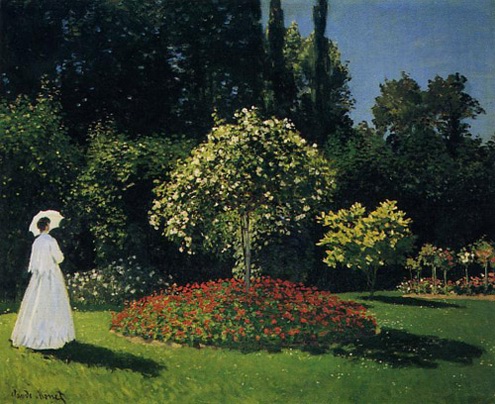 (image for) Claude Monet art Jeanne-Marguerite Lecadre in the Garden 1866 - Click Image to Close