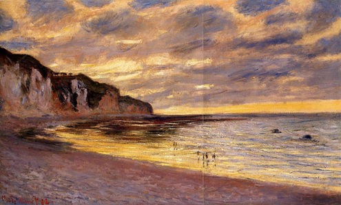 (image for) Claude Monet Paintings artwork LAlly Point Low Tide 1882 - Click Image to Close