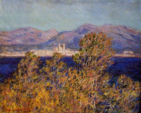 (image for) Claude Oscar Monet Art Antibes Seen From The Cape Mistral Wind - Click Image to Close