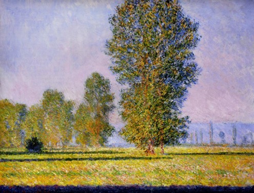 (image for) Claude Monet Paintings art Landscape with Figures Giverny 1888 - Click Image to Close