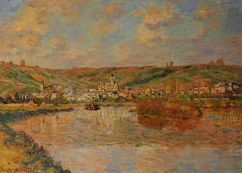 (image for) Claude Monet Paintings artwork Late Afternoon in Vetheuil 1880 - Click Image to Close