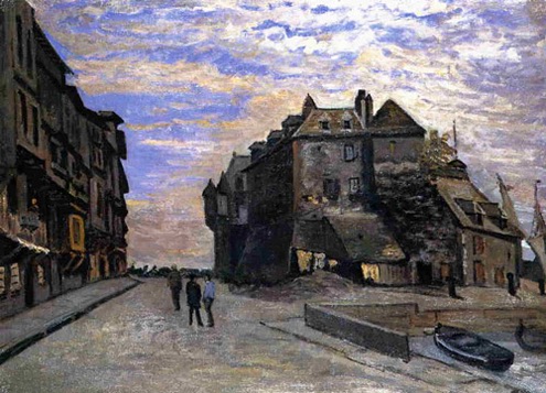 (image for) Claude Monet Paintings artwork Le Lieutanance at Honfleur 1864 - Click Image to Close