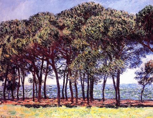 (image for) Claude Monet Paintings artwork Pine Trees Cap dAntibes 1888 - Click Image to Close