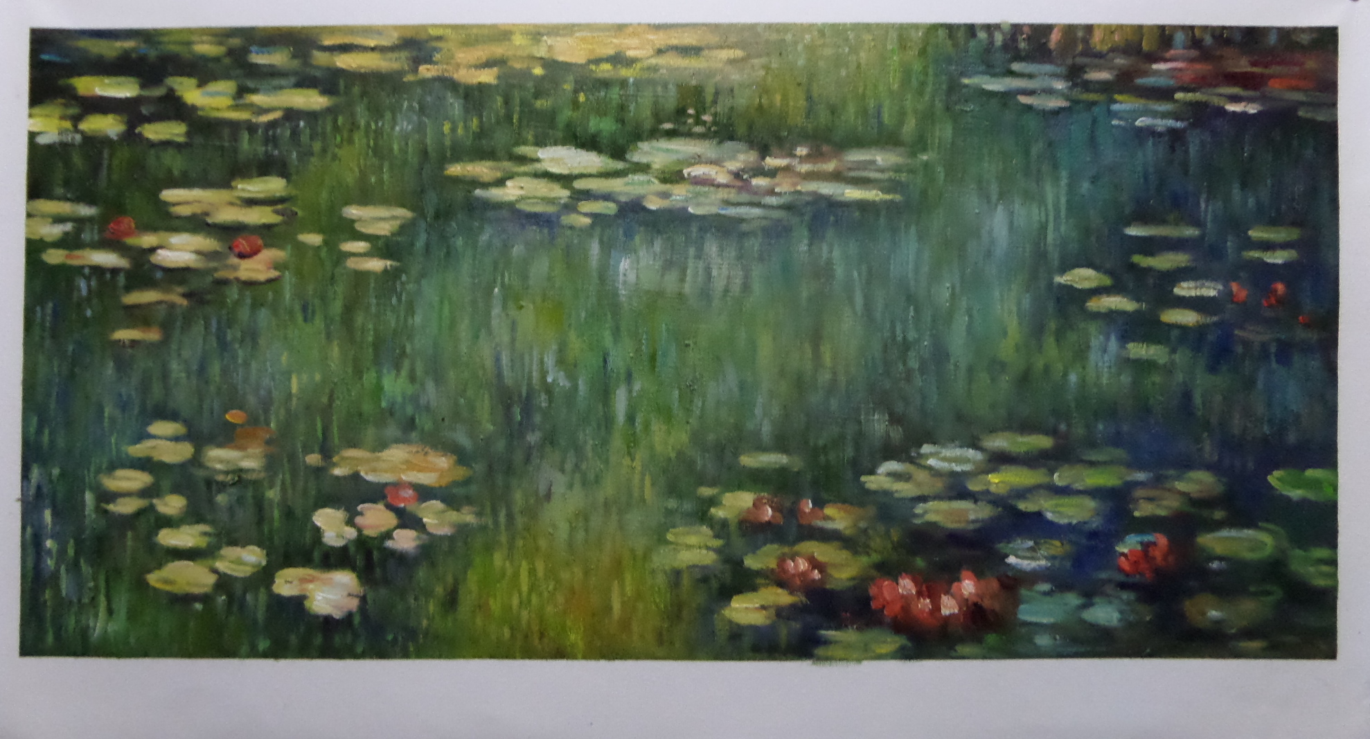 (image for) Reproduction Monet paintings artwork Pool with Waterlilies - Click Image to Close