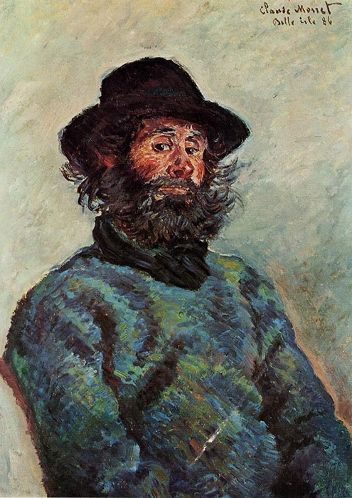 (image for) Claude Monet Portrait of Poly fisherman at Kervillaouen 1886 - Click Image to Close