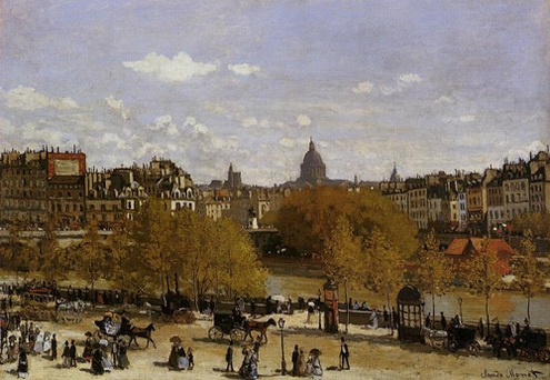 (image for) Claude Monet Paintings artwork Quai du Louvre 1867 - Click Image to Close