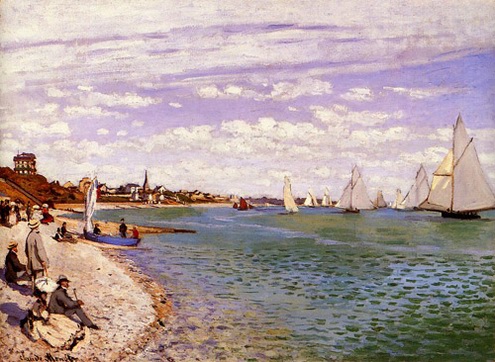 (image for) Claude Monet Paintings artwork Regatta at Sainte-Adresse 1867 - Click Image to Close