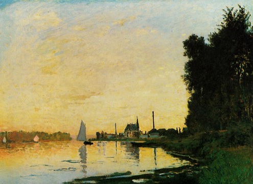 (image for) Claude Monet Paintings artwork Argenteuil Late Afternoon - Click Image to Close