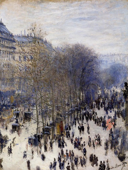 (image for) Handmade oil painting Copy paintings of famous artists Claude Oscar Monet art Boulevard des Capucines 3 - Click Image to Close