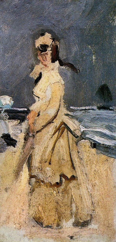 (image for) Claude Oscar Monet paintings artwork Camille On The Beach - Click Image to Close