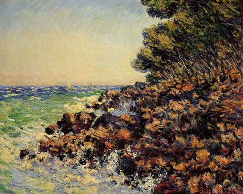 (image for) Handmade oil painting Copy paintings of famous artists Claude Oscar Monet paintings artwork Cap Martin - Click Image to Close