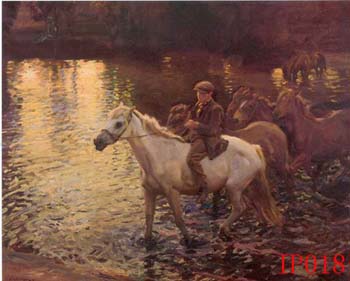 (image for) Non-Famous Artist or Original oil painting on canvas:PeopleIP013 - Click Image to Close