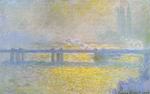 (image for) Claude Oscar Monet art Charing Cross Bridge Overcast Weather