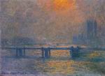 (image for) Handmade oil painting Copy paintings of famous artists Claude Oscar Monet painting Charing Cross Bridge