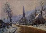 (image for) Claude Oscar Monet paintings Church At Jeufosse Snowy Weather