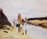 (image for) Claude Oscar Monet art Entrance to the Port of Trouville 1870