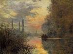 (image for) Claude Oscar Monet paintings artwork Evening at Argenteuil 1876