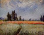 (image for) Handmade oil painting Copy paintings of famous artists Claude Oscar Monet paintings Field of Corn 1881