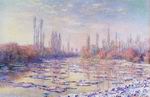 (image for) Handmade oil painting Copy paintings of famous artists Claude Oscar Monet paintings Floating Ice1 1880