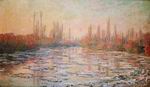 (image for) Handmade oil painting Copy paintings of famous artists Claude Oscar Monet paintings Floating Ice2 1880