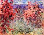 (image for) Claude Oscar Monet art Flowering Trees near the Coast 1920-1926