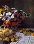(image for) Handmade oil painting Copy paintings of famous artists Claude Oscar Monet art Flowers and Fruit 1869